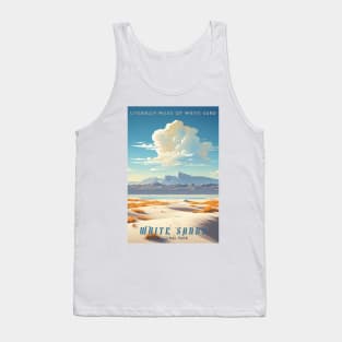 White Sands National Park Travel Poster Tank Top